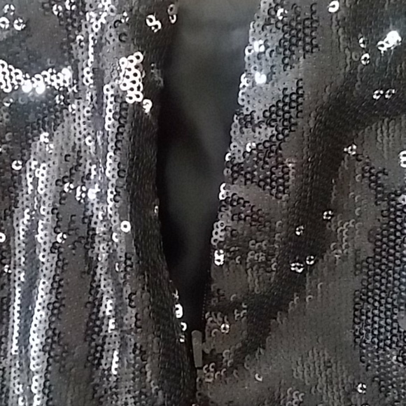 Michael Kors Black & Silver Sequined Miniskirt NWT - Picture 15 of 16